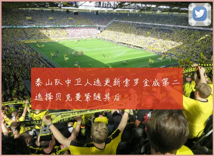 泰山队中卫人选更新索罗金成第二选择贝克曼紧随其后