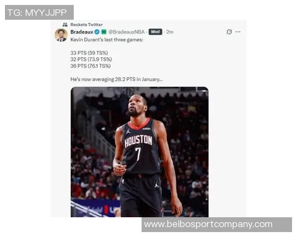 杜兰特37岁95天创纪录成火箭队史最年长20分10助球员 杜兰特37岁95天创纪录成火箭队史最年长20分10助球员